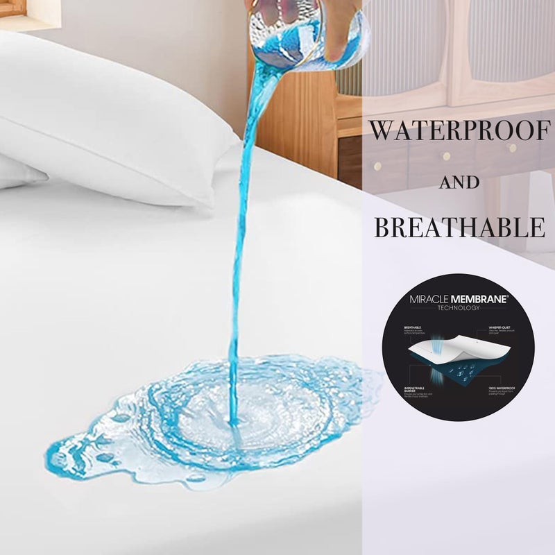 Protect-A-Bed Cool Waterproof Mattress Protector, King - Image 4